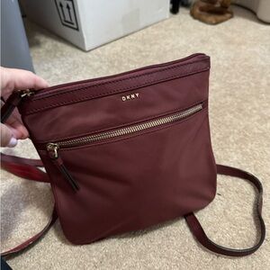 DKNY Maroon Crossbody bag